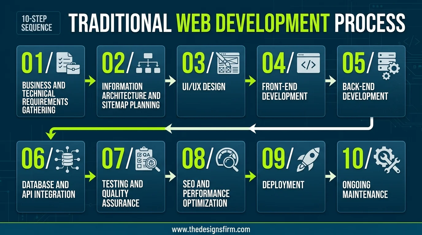 Traditional web development vs ai website builders 2 Traditional web development