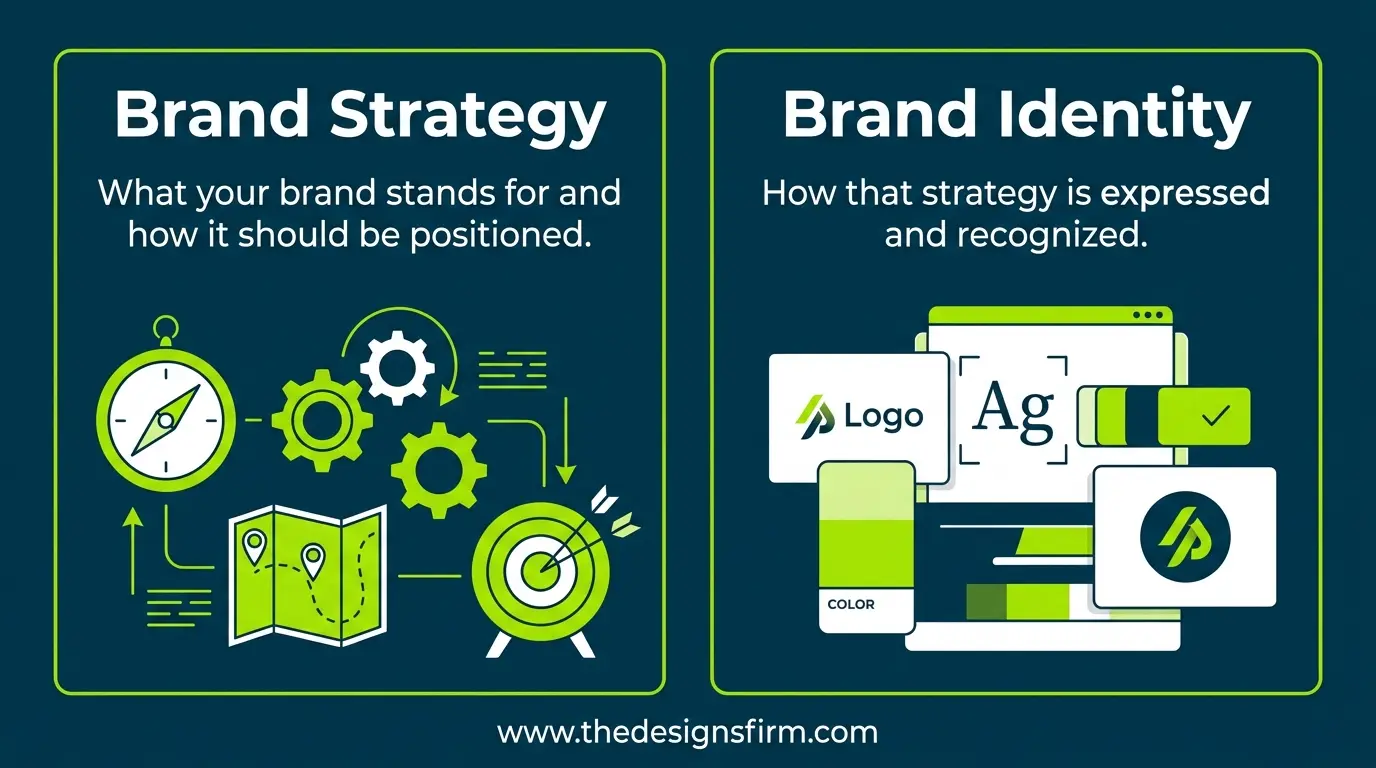 Brand strategy vs brand identity