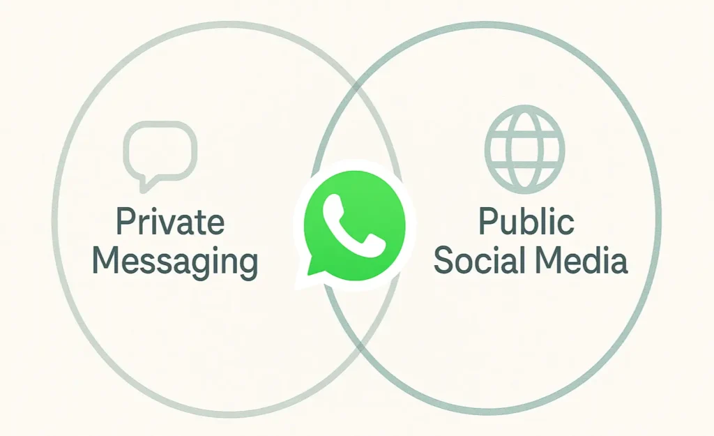 Whatsapp social feed split