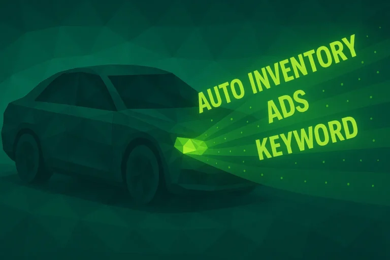 Auto inventory ads keyword