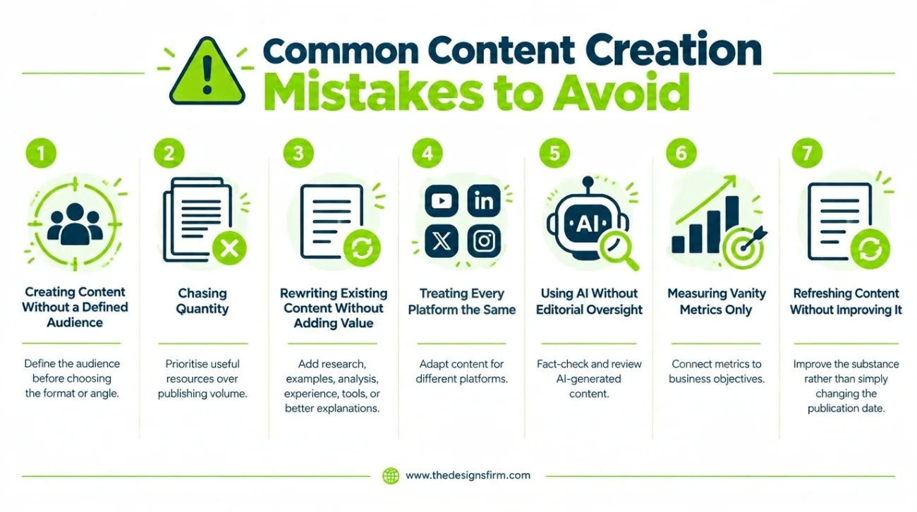 Top 17 content creation ideas that actually work 7 Content creation mistakes