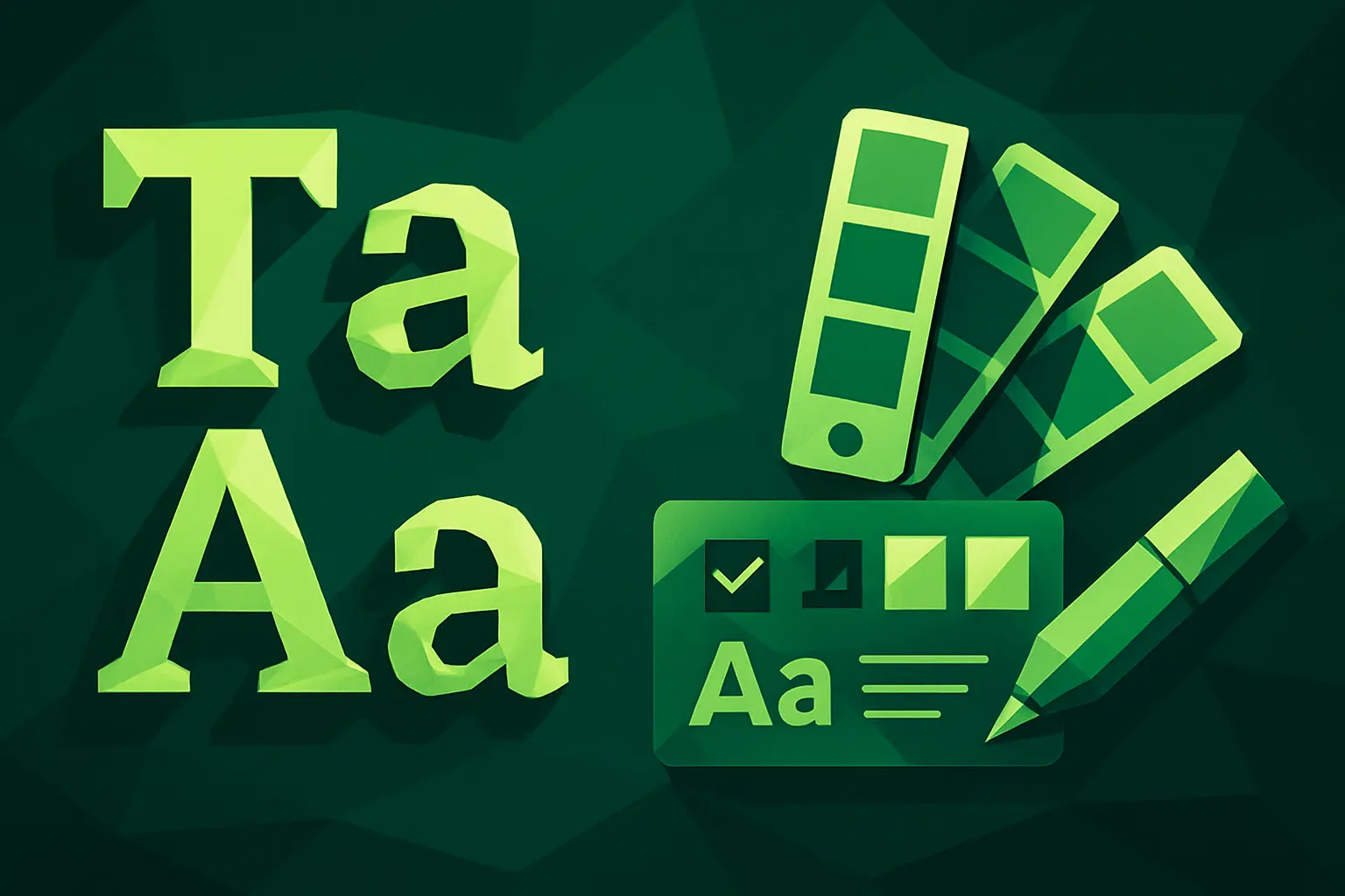 Custom typography and color palette