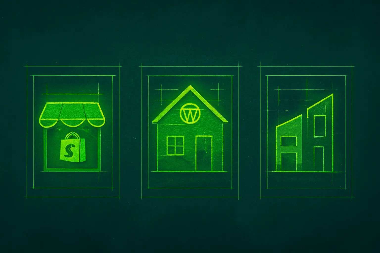 Shopify, wordpress, and a custom website build