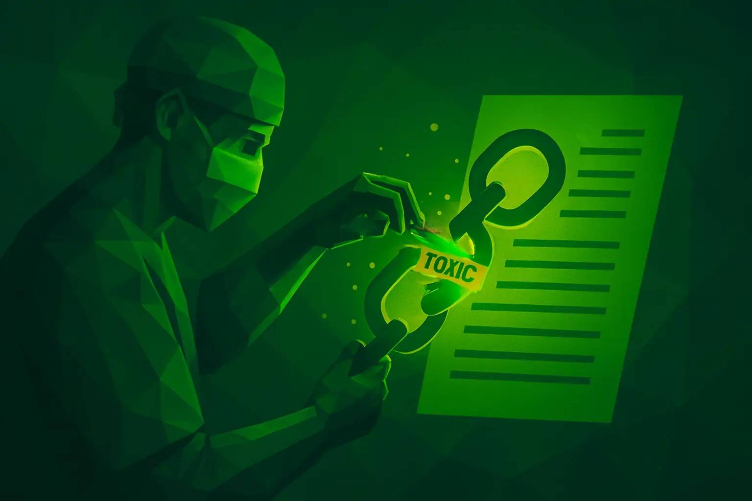 Backlink audit and toxic link removal
