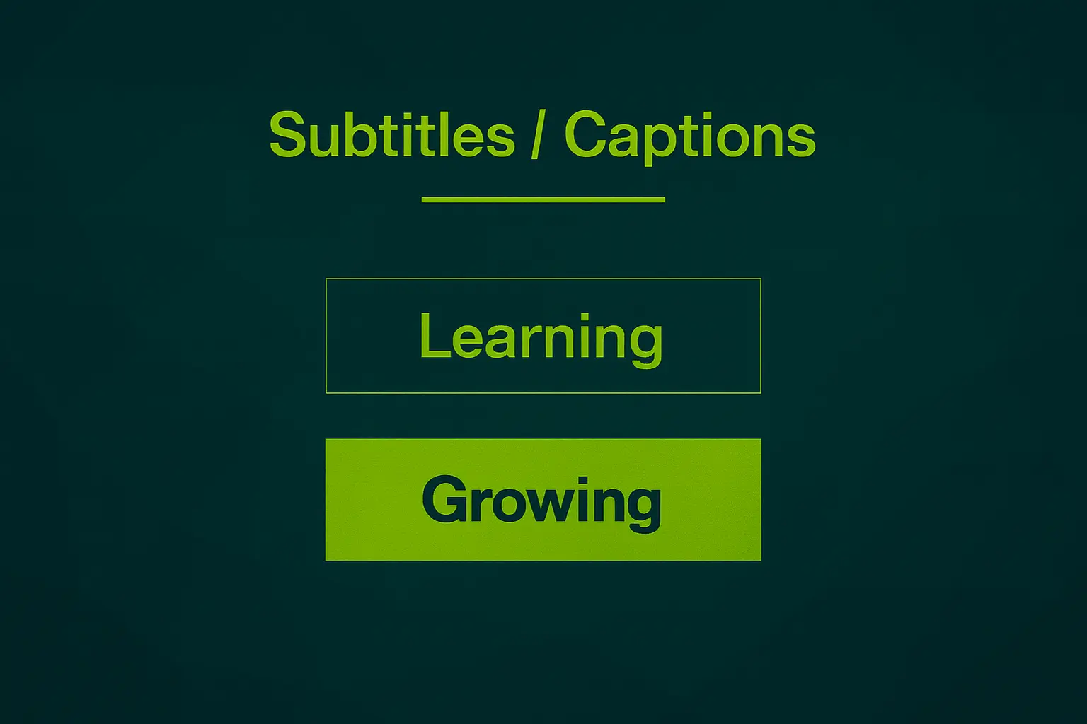 Closed captions srt optimization