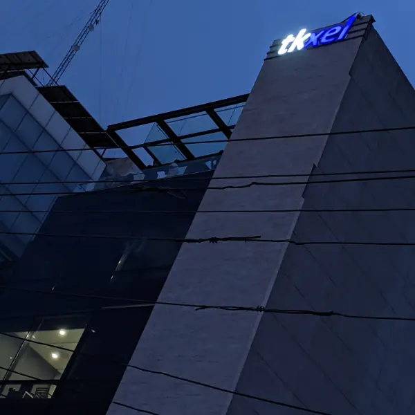 Outside of tkxel office building