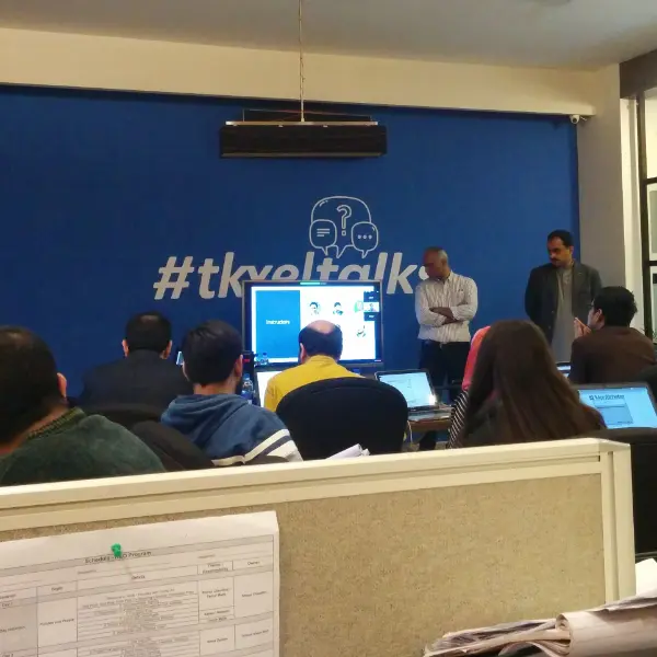 Tkxel office work area