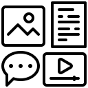 Content Icons Vector