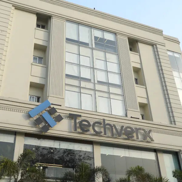 Closer View of Techverx Office Building